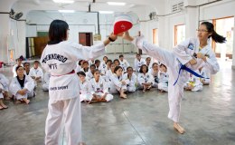 Taekwondo Training at Convent Klang, 3rd Feb&nbsp;2013