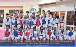 KEJOHANAN JEMPUTAN TAEKWONDO PIALA DATUK BANDAR SHAH ALAM&nbsp;2019